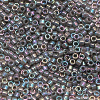 Бисер DB-168 Miyuki Delica Beads 11/0 (радужный, серый)